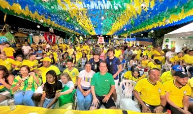 Novo Lino veste verde e amarelo e transforma a estreia do Brasil em uma grande festa no São João da Copa
