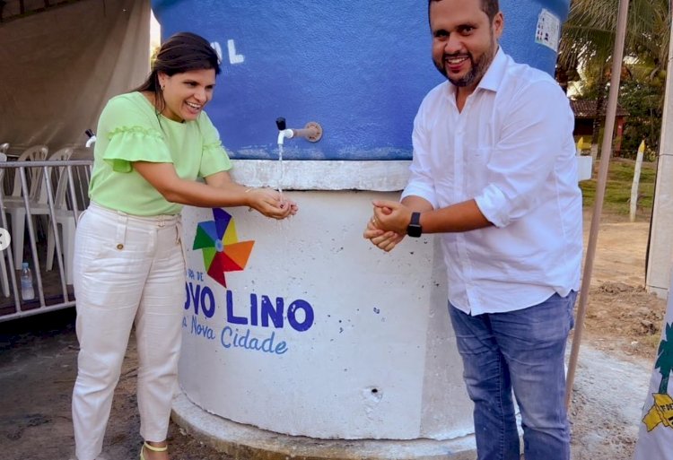 Em parceria com a Semarh, prefeita Marcela entrega poços artesianos nas agrovilas de Novo Lino