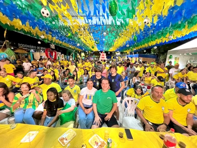 Novo Lino veste verde e amarelo e transforma a estreia do Brasil em uma grande festa no São João da Copa